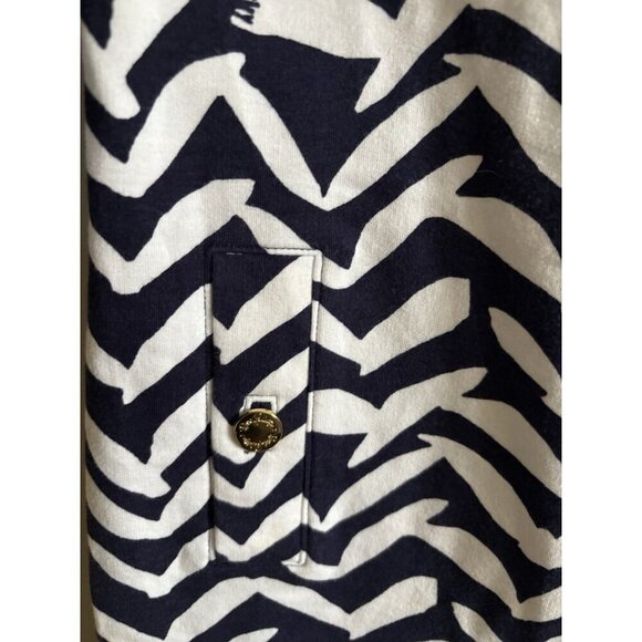Lilly Pulitzer Charlene Bird Print Navy Dress MEDIUM Nautical Beach Summer - Picture 6 of 12